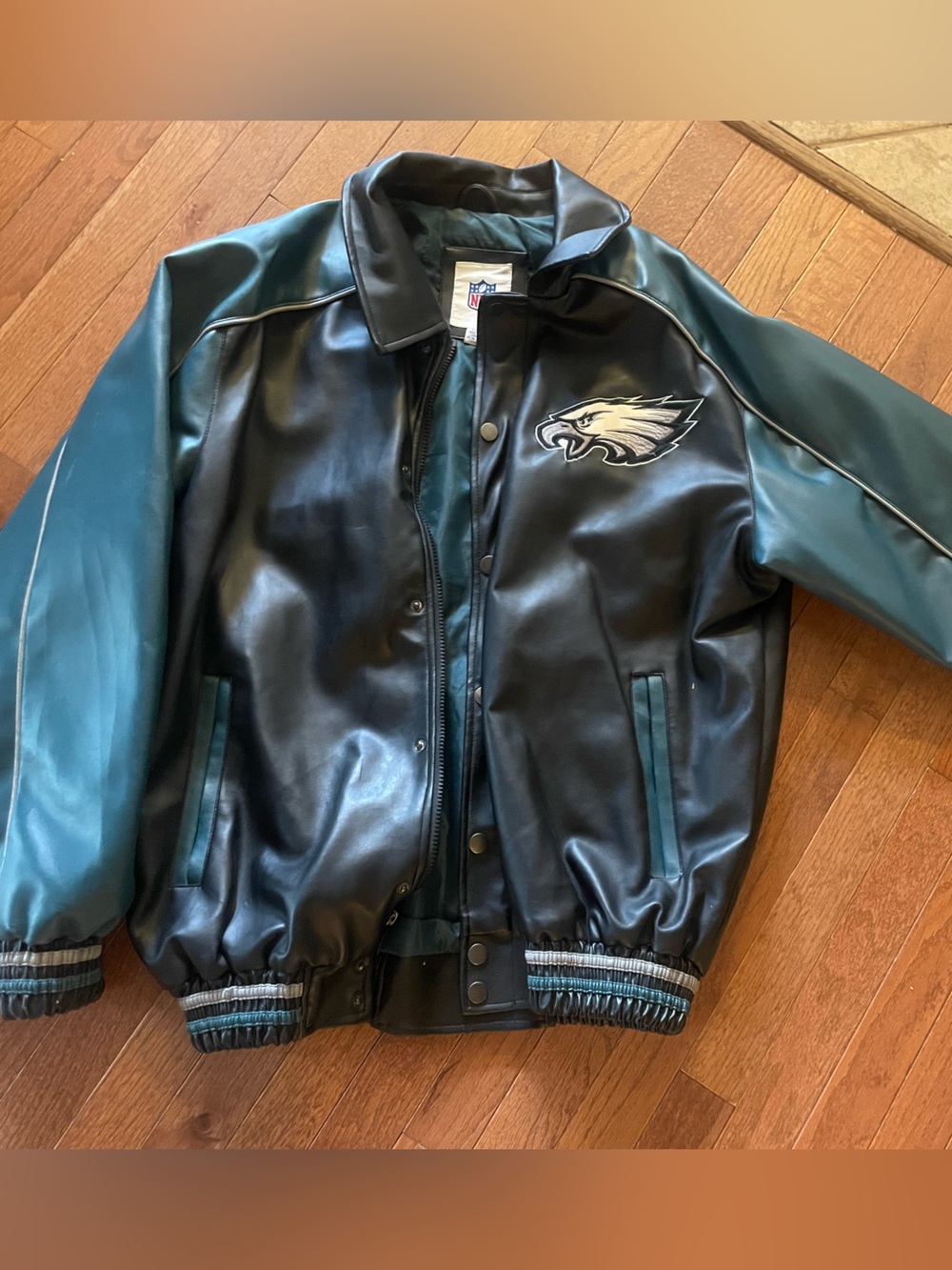 Vintage Faux Leather Eagles Jacket